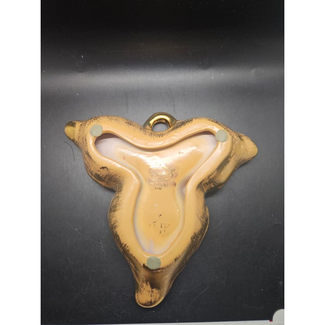 Mid-Century Modern Vintage Stangl Hand Painted Granada Gold Leaf Candy Trinket Dish #5146 For Sale - Image 3 of 4