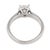 Vintage 1.30 Carat Diamond 14k White Gold Engagement Ring, Size 8 For Sale - Image 4 of 4