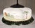 Metal German Hanging Lamp with Hand-Painted Glass Shade, 1920s For Sale - Image 7 of 9