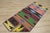 1970s Southwestern Geometric Natural Rainbow Colorful Striped Kilim Rug For Sale In Sacramento - Image 6 of 13