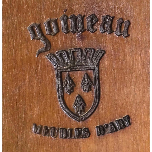 Wood Pair of Vintage French Walnut Benches For Sale - Image 7 of 7