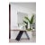 Console Table Wood Top With Black Base For Sale