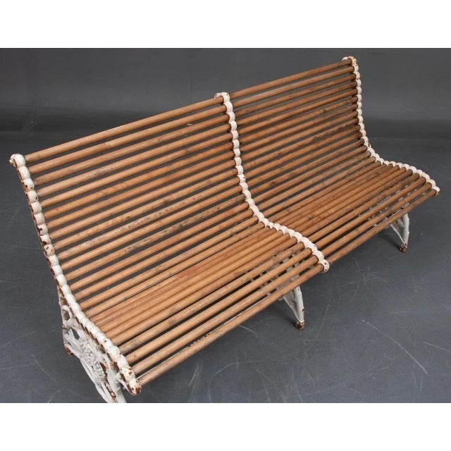 Garden Bench in Cast Iron, 1890 For Sale - Image 9 of 11