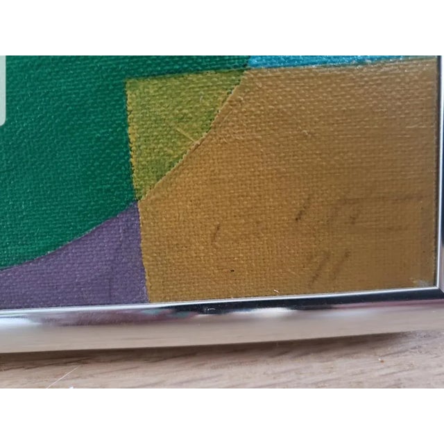 Geometric Abstract Oil Painting Chairish