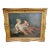 Mid 19th Century Large ( 38”x30” ) 19th C. O/C Cupid Holding Two Doves - After Francois Boucher For Sale