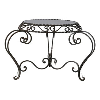 1950s French Metal Coffee Table For Sale