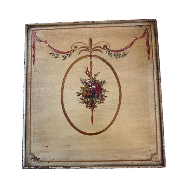 Pair of Antique Sheraton Style Hand-Painted Drinks Tables - Adam Regency For Sale - Image 12 of 12