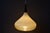 Mid-Century Modern Rotaflex Pendant Light in White and Gold Rhodoid Shape, France, 1950s For Sale - Image 3 of 14