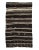 Textile Mid 20th Century Brown & Off White Striped Kilim Rug For Sale - Image 7 of 7