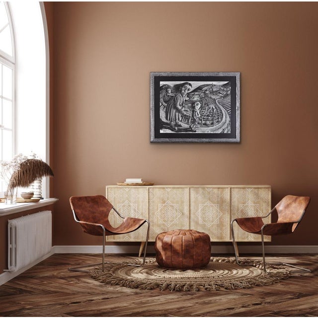 Julian Ruddock, First Day at School, Pastel Artwork, 1980s For Sale - Image 15 of 18