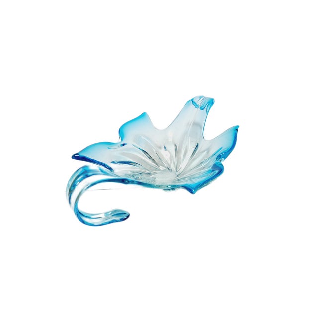 Postmodern Sommerso Murano Glass Fruit Bowl from Mandruzzato, Italy, 1950 For Sale - Image 10 of 14