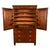 Brown Antique 19thC Flame Mahogany Georgian Regency English Linen Press Chest 1800 For Sale - Image 8 of 16