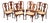 Baker Historic Charleston Reproductions Set of Eight Mahogany Dining Chairs For Sale