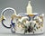 Charming vintage 'go to bed' French candle holder and candle. It has a pierced body and is hand painted in the traditional...