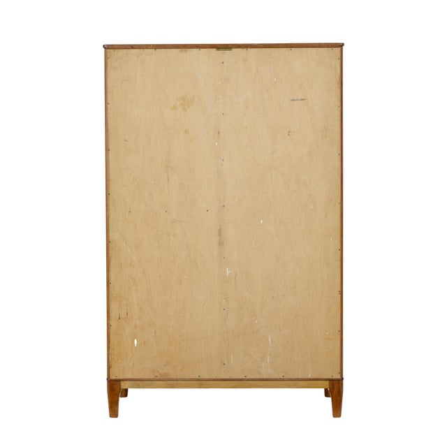 Mid-Century Birch Wardrobe by Oscar Nilsson Nordic Company, 1890s For Sale - Image 9 of 14