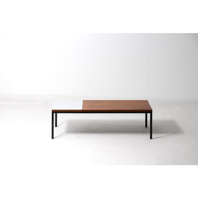 Modern Modernist Minimalist Two-Color Coffee Table, 1960s For Sale - Image 3 of 10