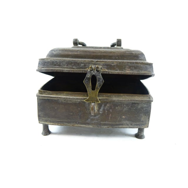 18th Century 18th Century Antique Persian Brass Box For Sale - Image 5 of 5