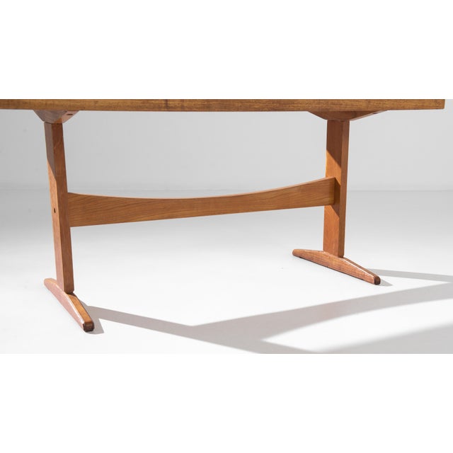 Mid-20th Century Czech Wooden Table For Sale - Image 10 of 11