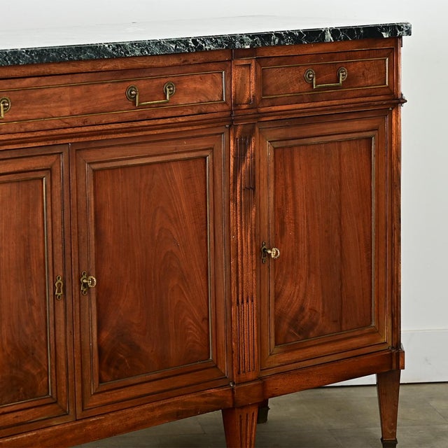 French 19th Century Walnut Louis XVI Style Enfilade For Sale - Image 9 of 14