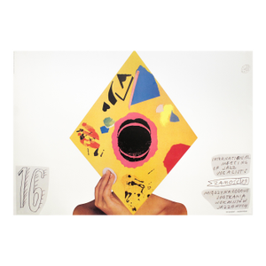 1994 Original Polish Jazz Poster, 16th International Meeting of Jazz Vocalists in Zamosc (The 100 Best Posters Collection)
