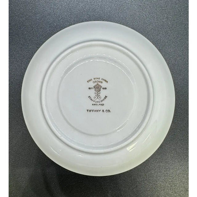 Tiffany & Co Staffordshire Porcelain Tea Cups and Saucers, 12 Pieces For Sale In New York - Image 6 of 11