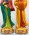 Yellow Vintage Chinese Immortal Figural Man & Women Pottery Sculptures - a Pair For Sale - Image 8 of 10