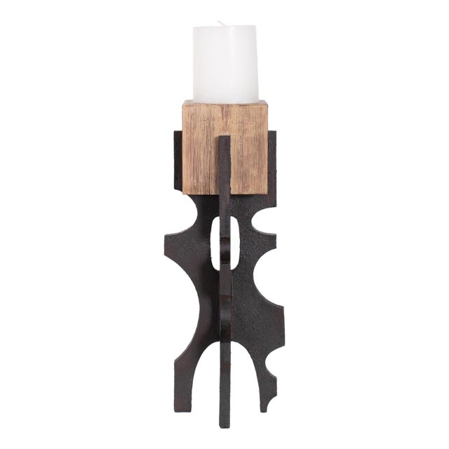 Cade Architectural Pillar Candle Holder- Short For Sale