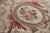 1980s 12x16 Vintage Aubusson Flat Weave Wool Rug, Louis Philippe Rose Wreath For Sale - Image 5 of 12