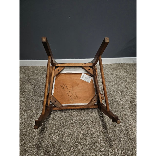1950s Bassett Furniture Lyre-Back Armchair For Sale In Atlanta - Image 6 of 7