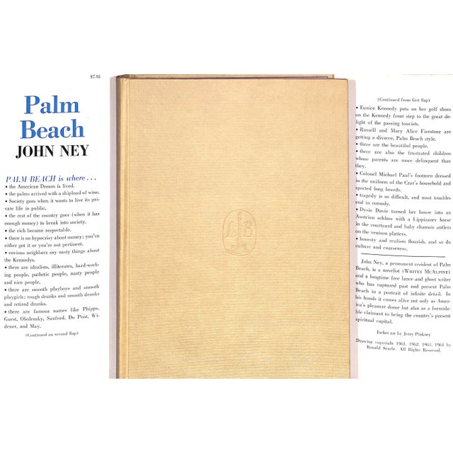Traditional "Palm Beach: The Place, the People, Its Pleasures and Palaces" 1966 Ney, John For Sale - Image 3 of 13