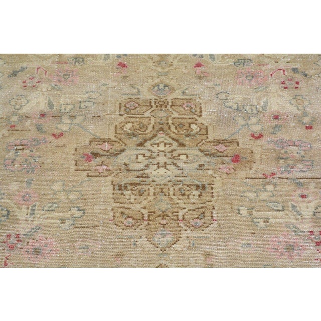 1950s Vintage Turkish Hand Knotted Wool Rug, 3'x9' For Sale - Image 5 of 5