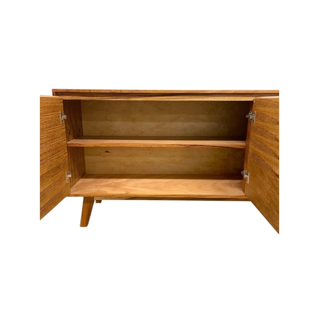 Mid Century Modern Style Credenza 3 Door Tv Cabinet. For Sale - Image 9 of 10
