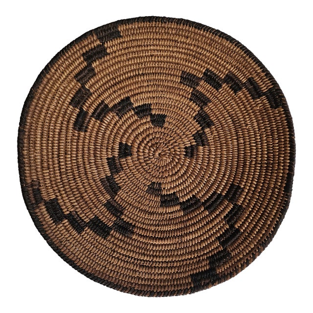 Antique Native American Pima (Akimel O'odham) Coiled Basket, Early 20th Century For Sale