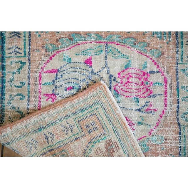 Textile Vintage Distressed Oushak Rug - 2'8" X 3'7" For Sale - Image 7 of 8