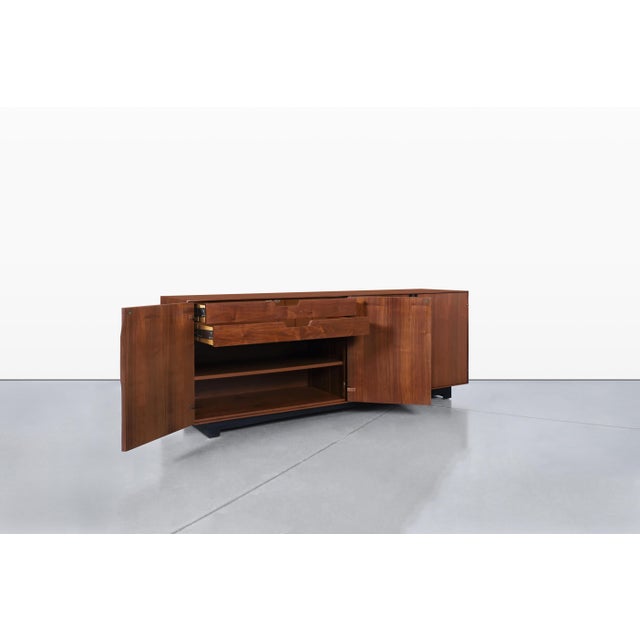 Wood Glenn of California Walnut Credenza by John Kapel For Sale - Image 7 of 15
