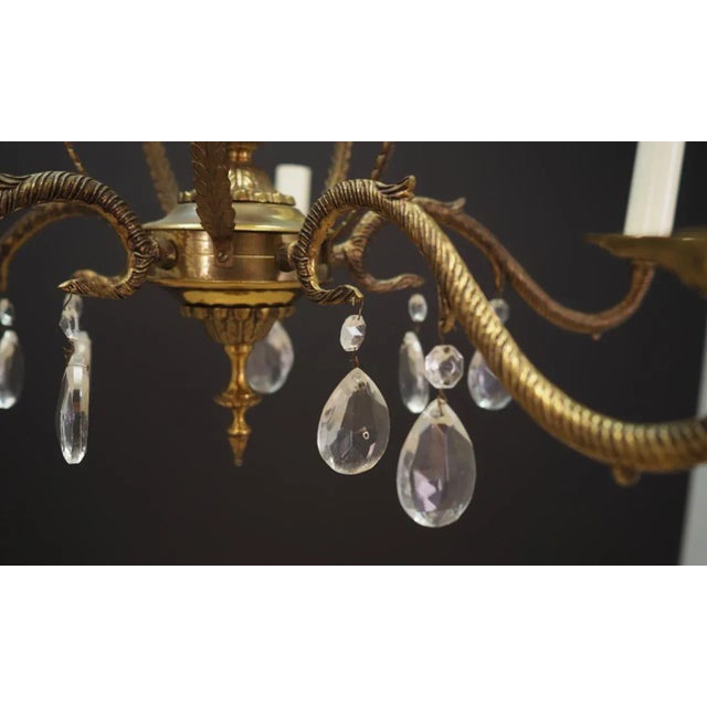 1960s Danish Brass Chandelier, 1960s For Sale - Image 5 of 8