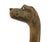 Early 20th Century Antique Dog Head With Beady Eyes Hand Carved Folk Art Walking Stick Cane For Sale - Image 5 of 9