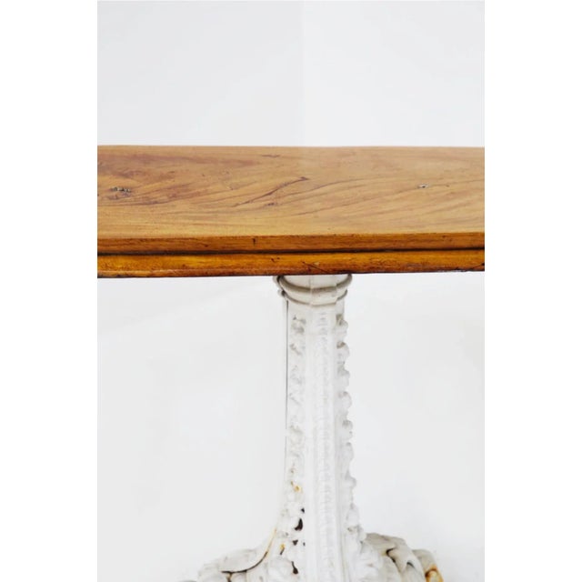 Victorian Rectangular Cast Iron Exterior Side Table For Sale - Image 5 of 10
