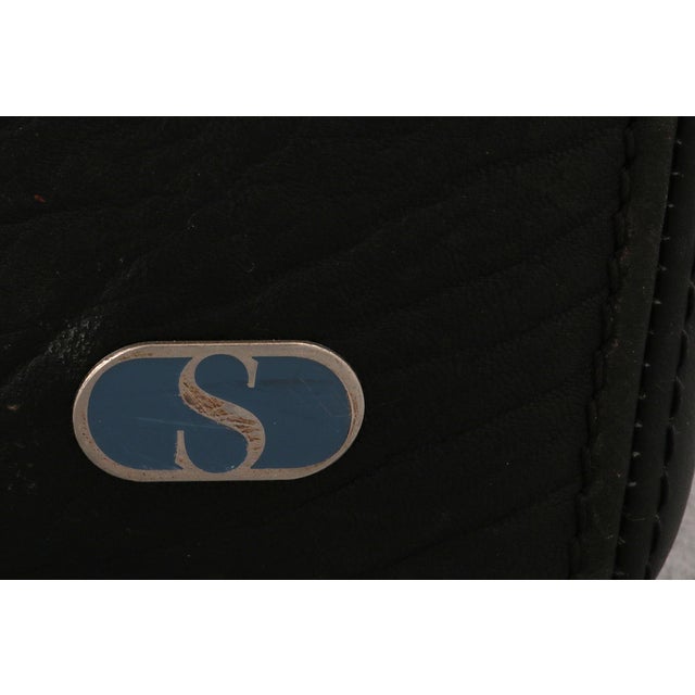 1980s Modular Leather Sofa in Black from de Sede, 1980, Set of 7 For Sale - Image 5 of 13