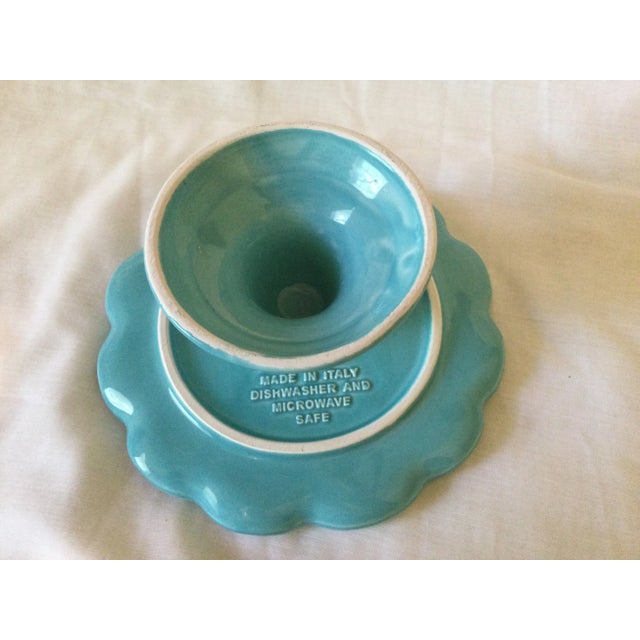 Vintage Maioliche Jessica Cake Stand, Pedestal, Candle Holder, Made in Italy For Sale - Image 4 of 9