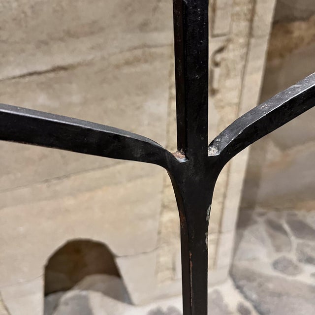 Rustic Decorative Rustic Iron Candelabra Floor Candle Stand For Sale - Image 3 of 8