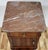 Wood Pair French Louis XVI Parquetry Inlaid Bronze & Marble Top Nightstands For Sale - Image 7 of 18