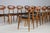 Wood Ten Dining Room Chairs by Roger Landault for Maison Sentou, 1950, Set of 10 For Sale - Image 7 of 16
