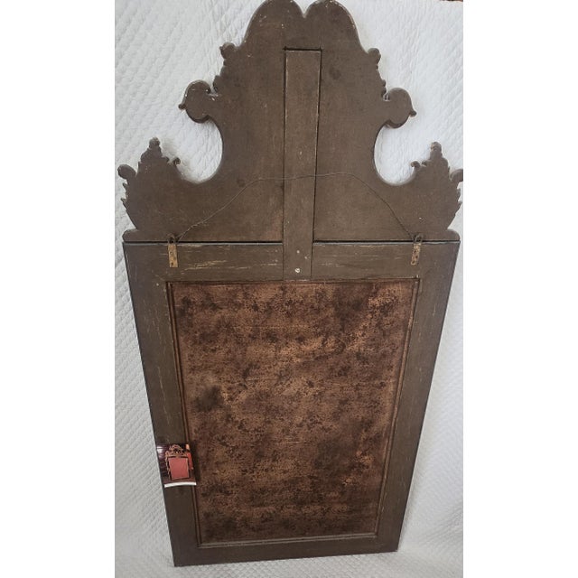 19th Century Black Lacquer and Gilt Chinoiserie Wall Mirror For Sale - Image 4 of 5