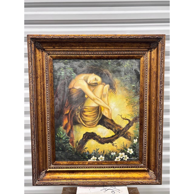 Painting of a Fairy by M.Harold For Sale - Image 10 of 12