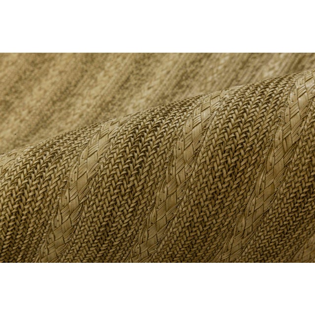Contemporary striped twisted belts leather rug by Doris Leslie Blau. Size: 12'1" × 14'10" (368 × 452 cm). Handmade braided...