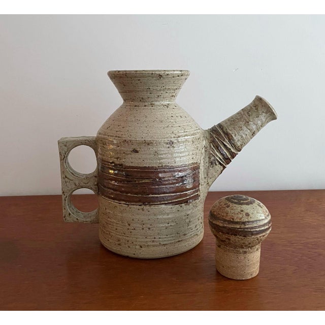 Brutalist Ceramic Teapot by Tue Poulsen, 1960s | Chairish