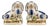 Blue and White Staffordshire Style Porcelain Rabbit Figurine Pair For Sale