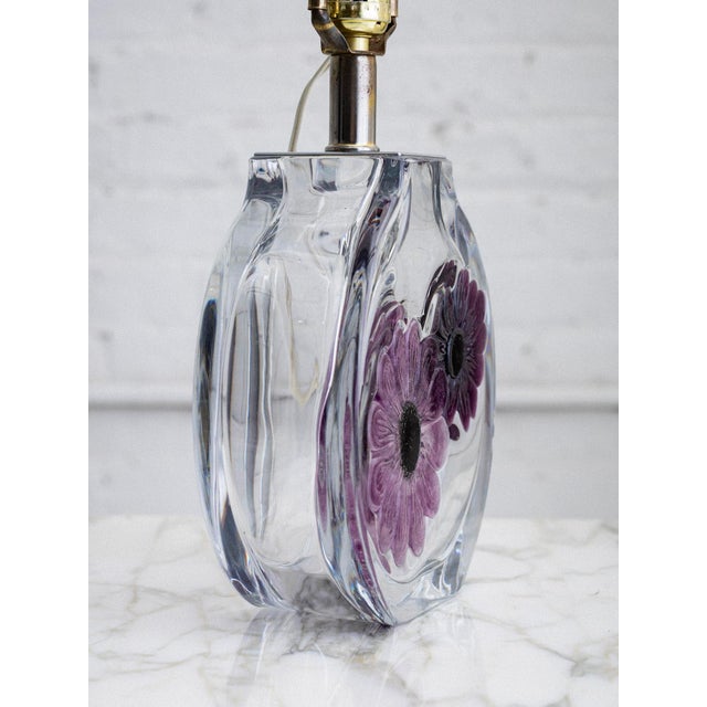 Daum Daum France Coppelia Crystal Table Lamp For Sale - Image 4 of 9