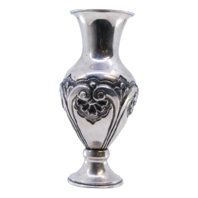 Small Silver Jug with Shells and Reliefs For Sale